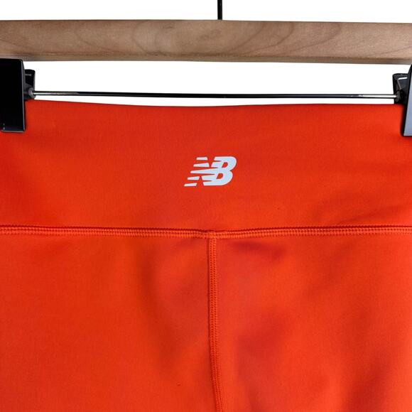 New Balance Burnt Orange Transform High Rise Pocket Crop Workout Leggings - Picture 6 of 8